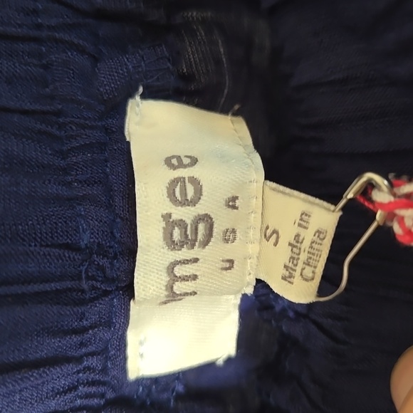 Umgee Navy Bohemian Wide-Leg Pants - Picture 3 of 5